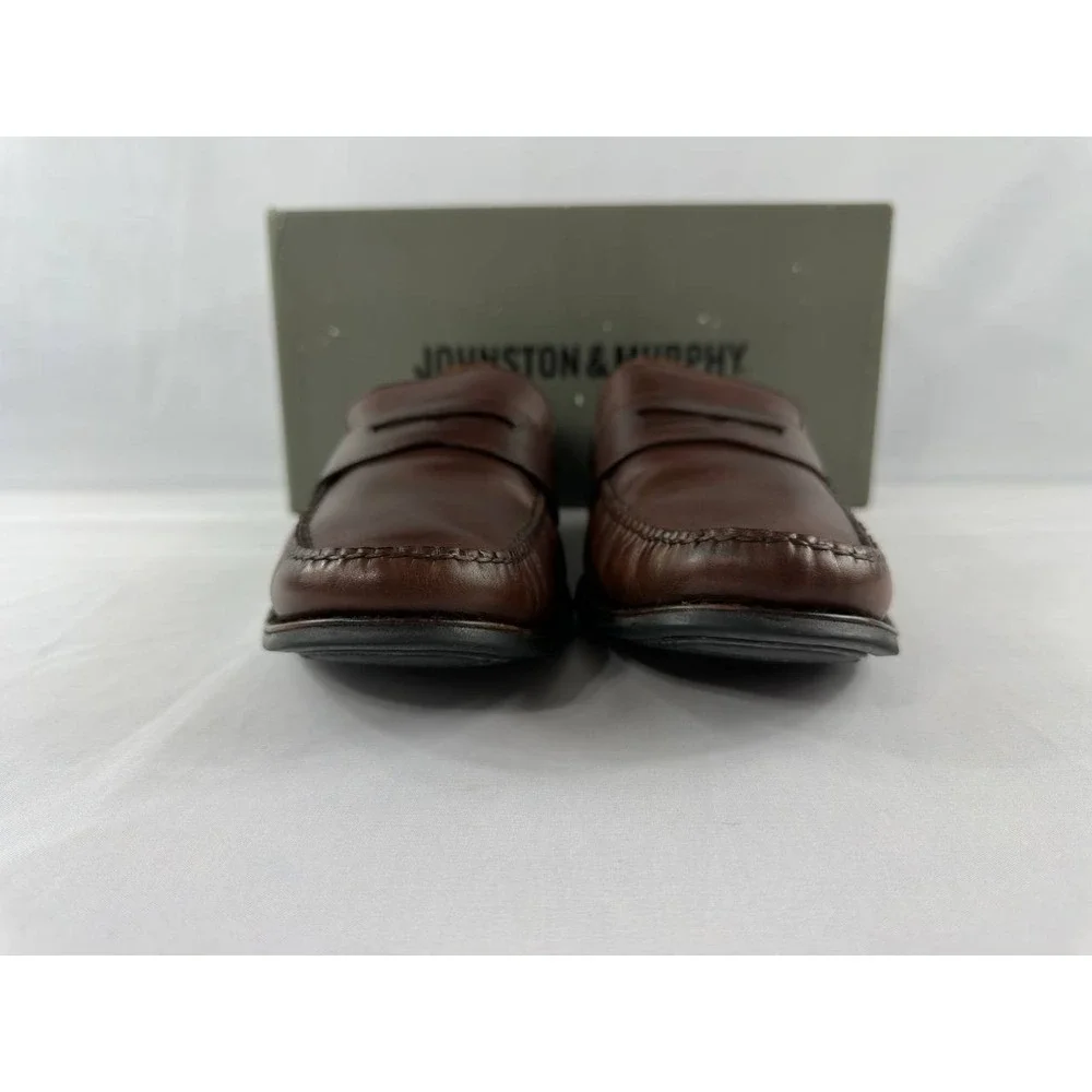 Johnston & Murphy Ainsworth Penny Loafers Men's 10M  Leather Shoes